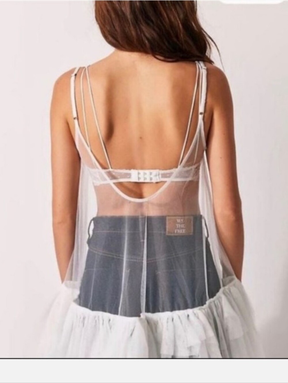 NWOT Free People Push Send Mini Slip Layering Dress Size L Unique - Picture 5 of 13
